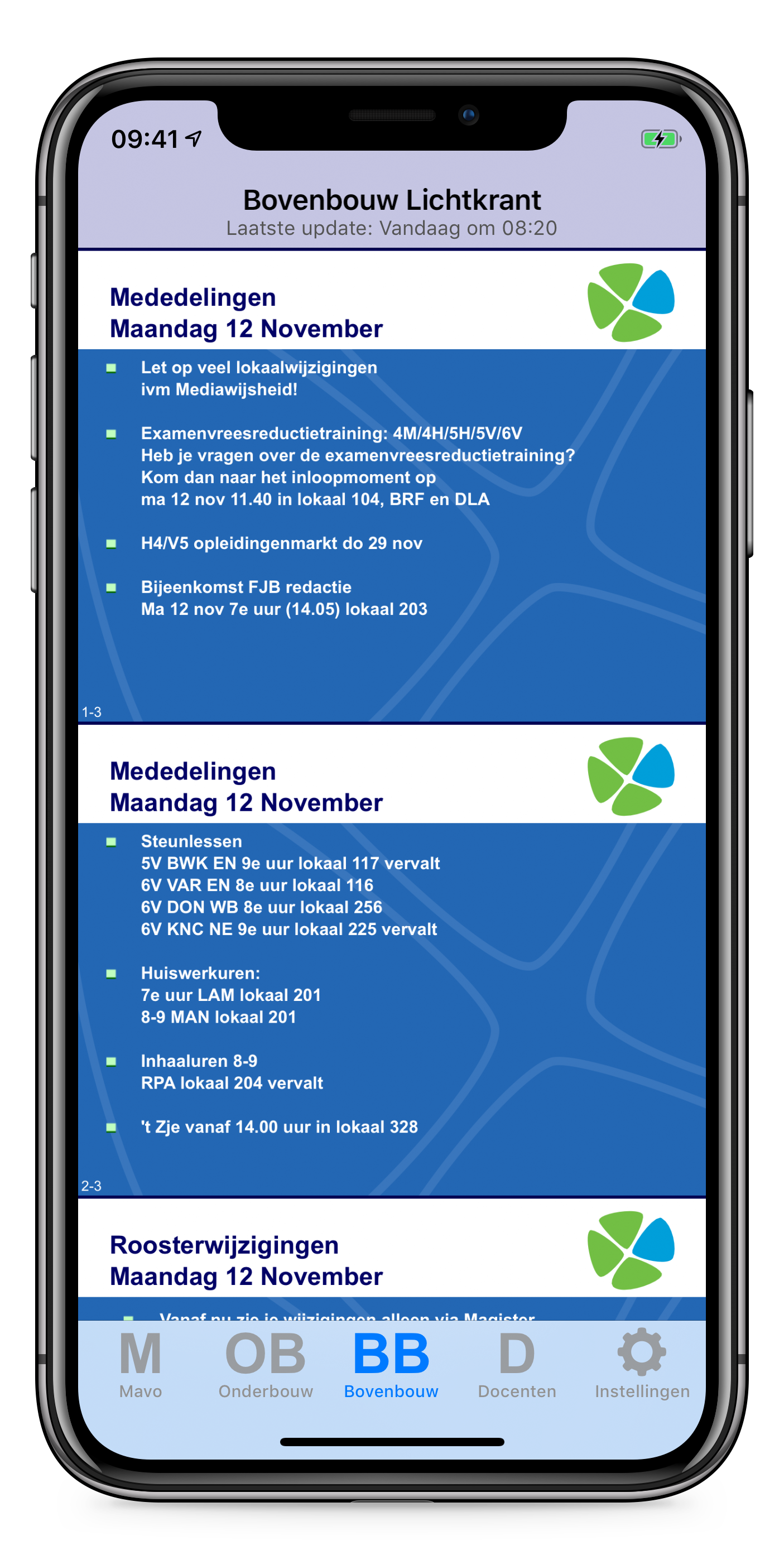 ISW Lichtkrant Screenshot